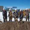 breakwater 233 dirt toss at groundbreaking ceremony in the city of racine