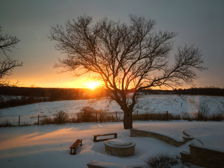 Sunset in Yorkville, WI