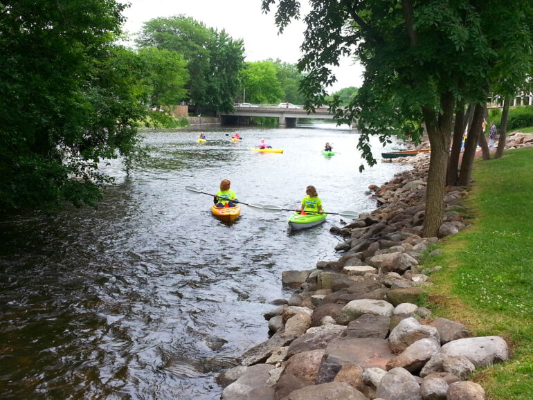 Kayaking on the Fox River Waterford