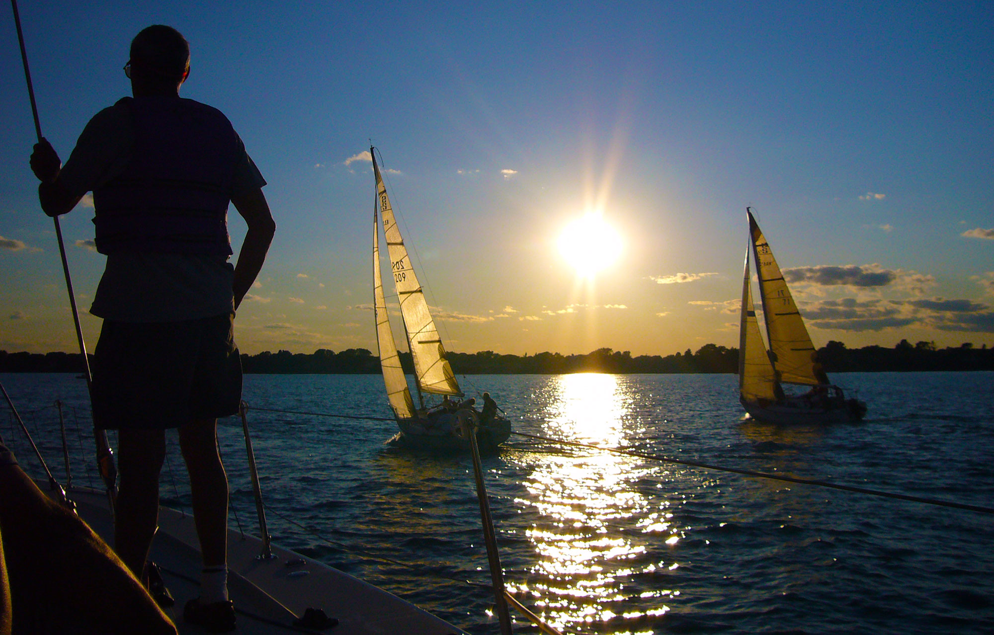 Sailing on Lake Michigan