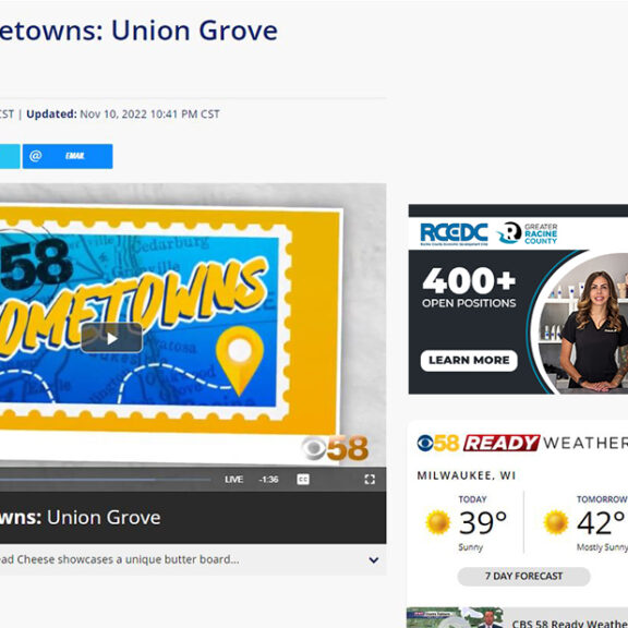 cbs 58 hometown tours village of union grove racine county wisconsin