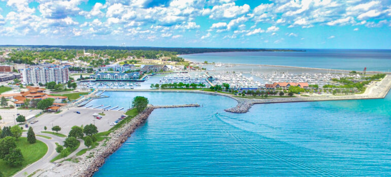 Downtown lakefront City of Racine
